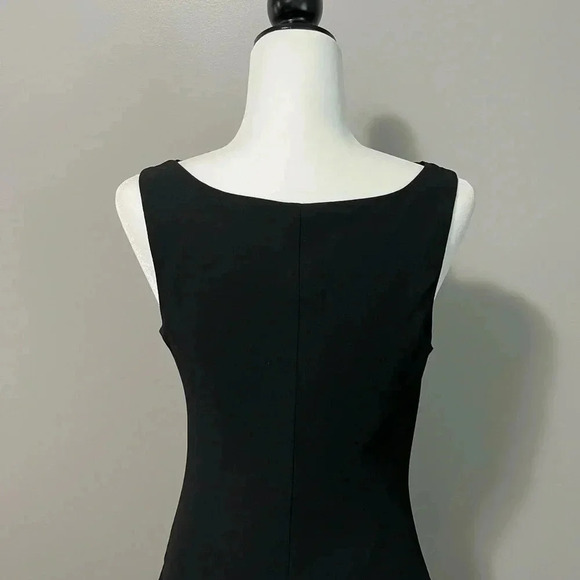 Joseph Ribkoff Midi  Pull On Dress Sleeveless Draped V Neck Tiered Ruffl… - Picture 10 of 14